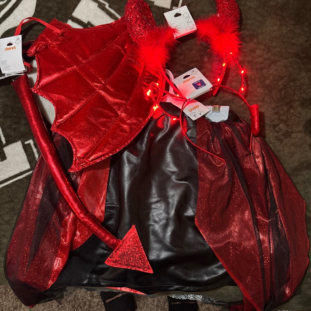 Claire's Radiant Red Devil Costume for Kids